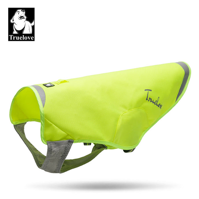 True Love Dog Doggie Waterproof Dupont Puppy Track Jacket Neon Yellow  M