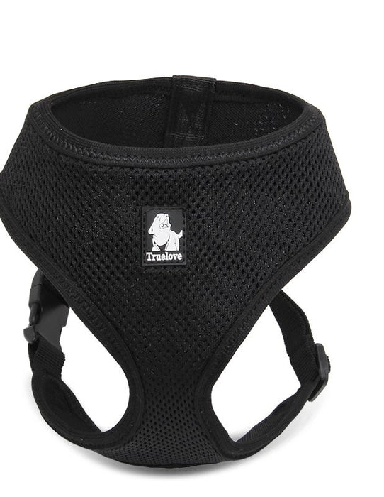 Truelove Everyday Dog Adjustable Lightweight Skippy Pet Harness Black XL