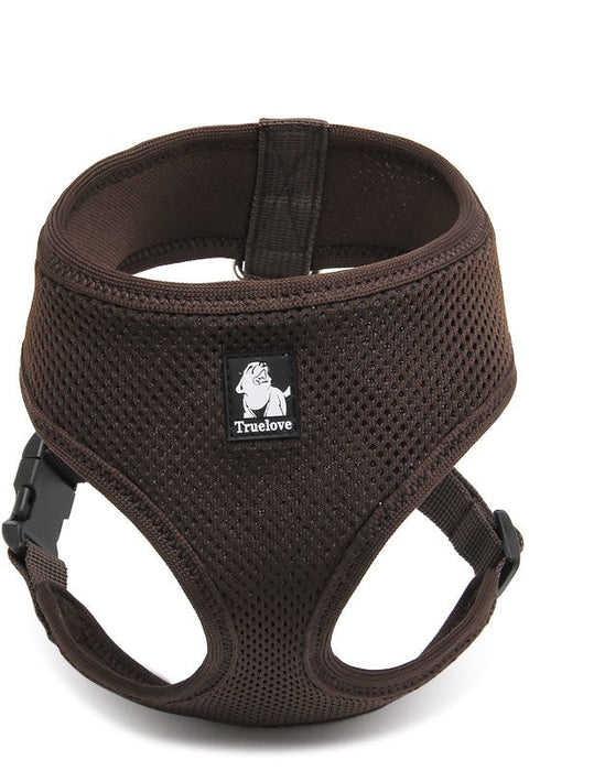 Truelove Everyday Dog Adjustable Lightweight Skippy Pet Harness Brown XS