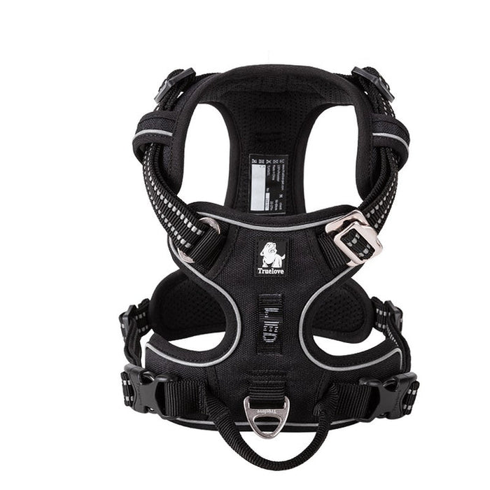Truelove Adventurer Dog Doggie Adjustable No Pull Harness Black XL