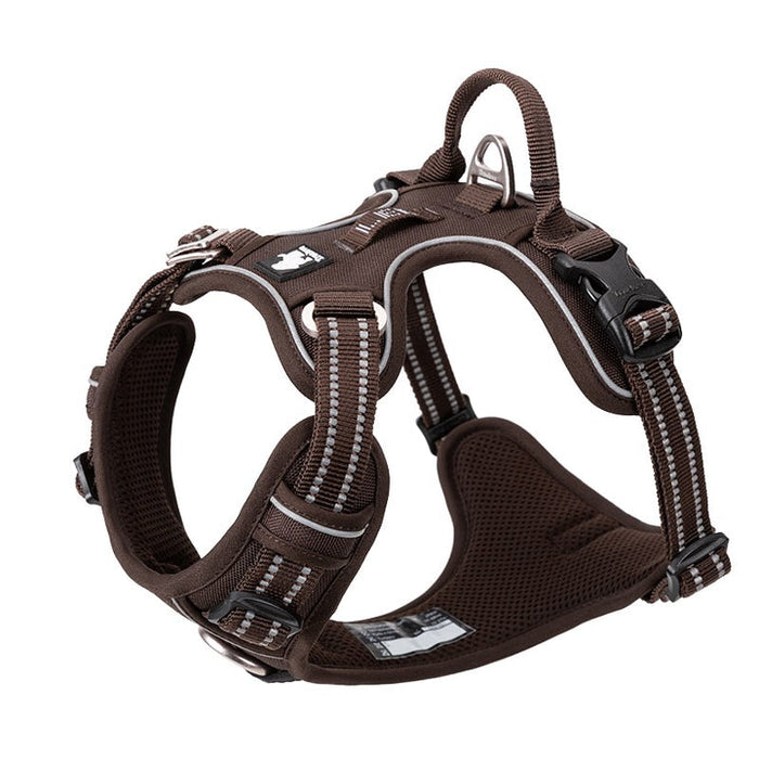 Truelove Adventurer Dog Doggie Adjustable No Pull Harness Brown XL