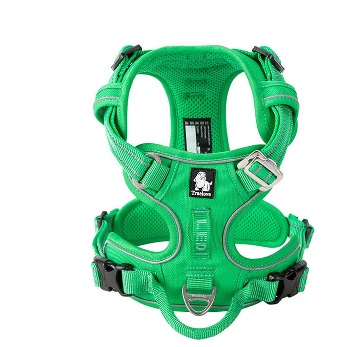 Truelove Adventurer Dog Doggie Adjustable No Pull Harness Green S