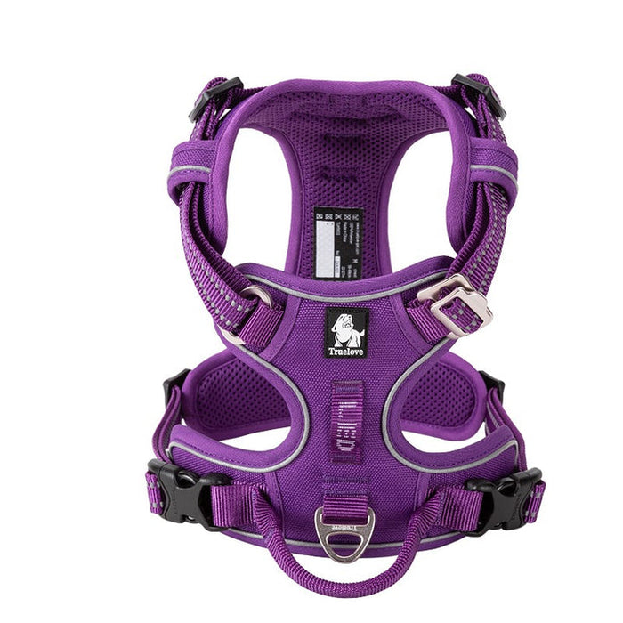 Truelove Adventurer Dog Doggie Adjustable No Pull Harness Purple L