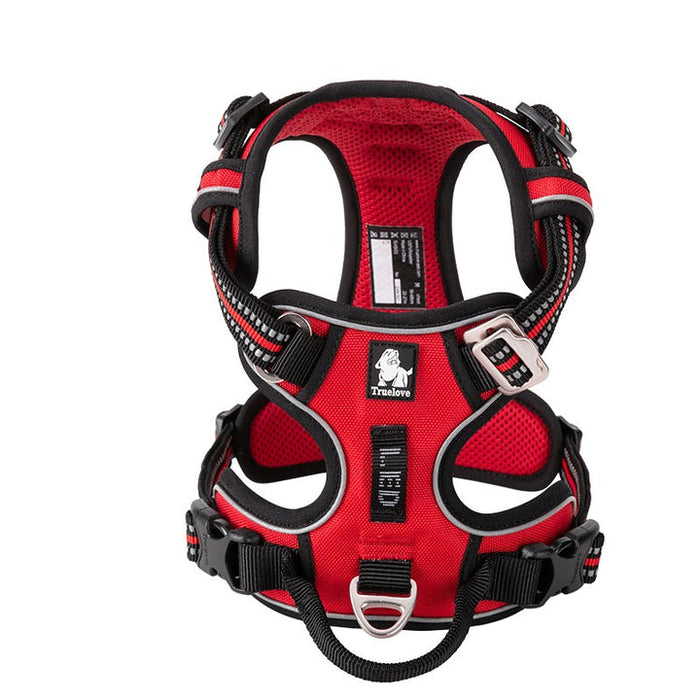 Truelove Adventurer Dog Doggie Adjustable No Pull Harness Red M