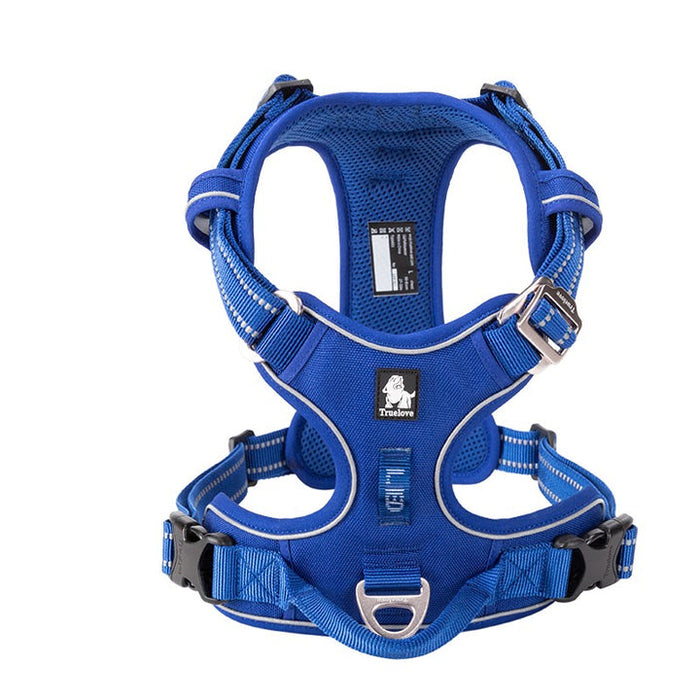 Truelove Adventurer Dog Doggie Adjustable No Pull Harness Royal Blue S
