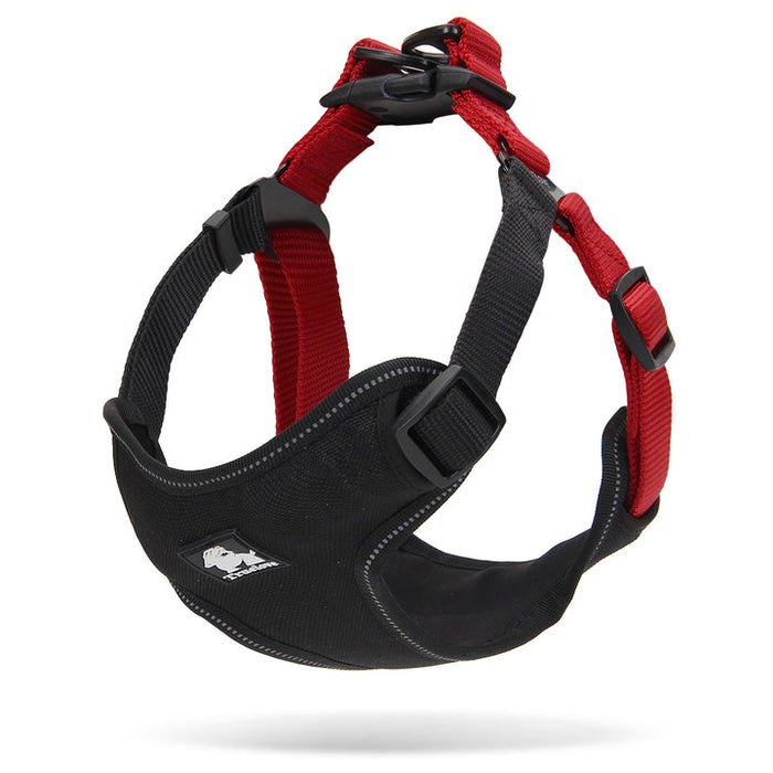 Truelove No-Pull Dog Sleek Sports  Puppy Urban Harness Black/Red L