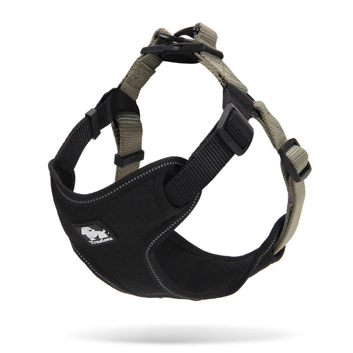 Truelove No-Pull Dog Sleek Sports  Puppy Urban Harness Black/Khaki M