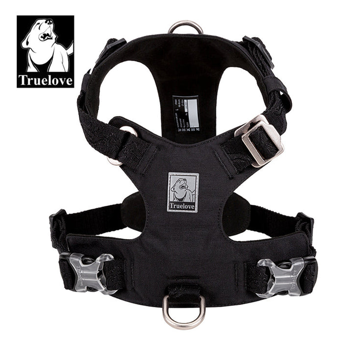 Truelove No-Pull Dog Sleek Sports  Puppy Lightweight Harness Black XS