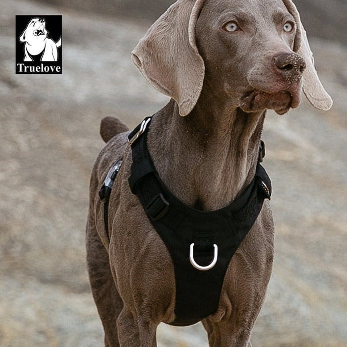 Truelove No-Pull Dog Sleek Sports  Puppy Lightweight Harness Black M