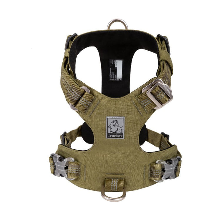 Products Truelove No-Pull Dog Sleek Sports Puppy Lightweight 3M reflective Harness Army Green M