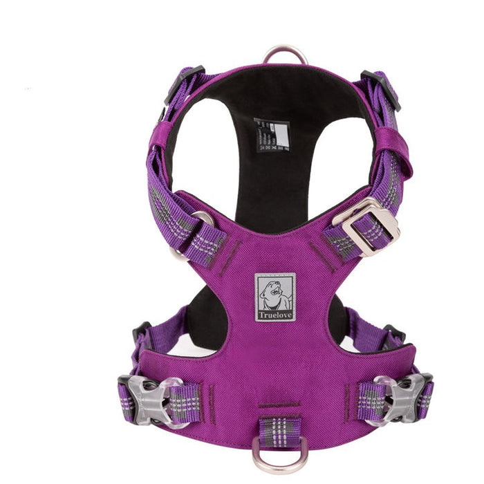 Products Truelove No-Pull Dog Sleek Sports Puppy Lightweight 3M reflective Harness Purple 2XS