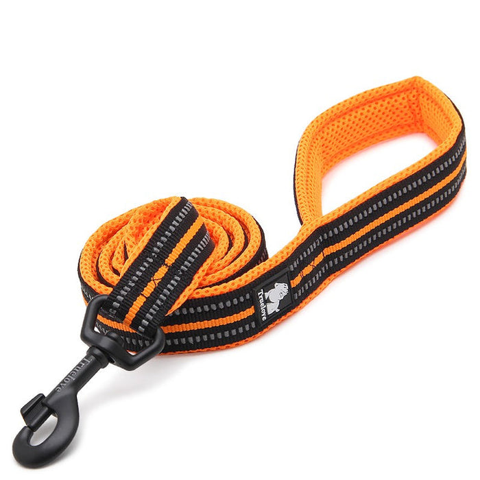 Truelove Pet  Nylon Dog Lead With Handle Reflective Pet Leash 2 meters orange XS