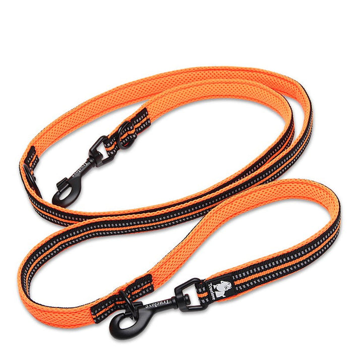 Truelove 7 in 1 Multi-function Adjustable Dog Function Leash Orange M