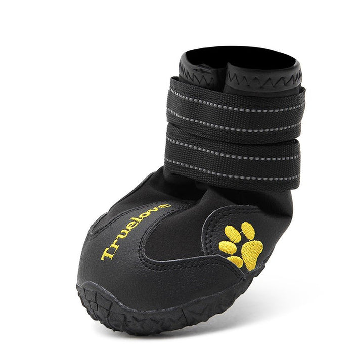 True Love Shoes Weatherproof  Doggie Shoes Velcro Straps  Outdoor Black Size 6