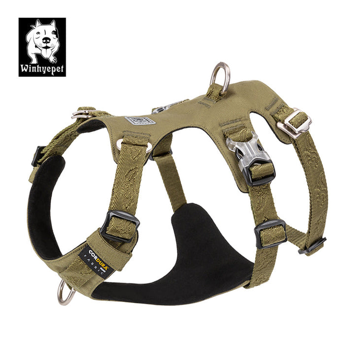 Truelove No-Pull Dog Sleek Sports  Puppy Whinhyepet Harness Army Green M