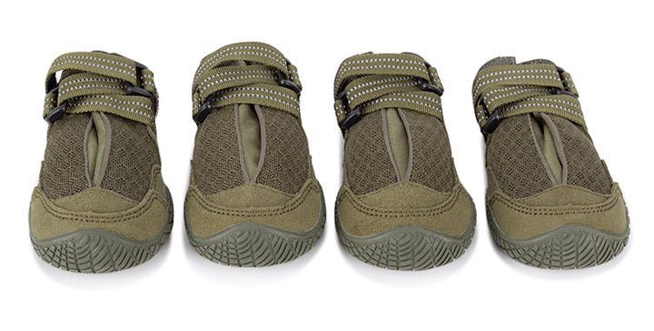 True Love Weatherproof  Doggie Shoes Velcro Straps  Outdoor Whinhyepet Shoes Army Green Size 2