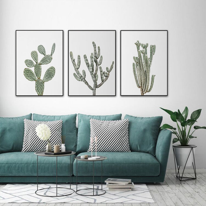 Wall Art 40cmx60cm Desert 3 Sets Black Frame Canvas