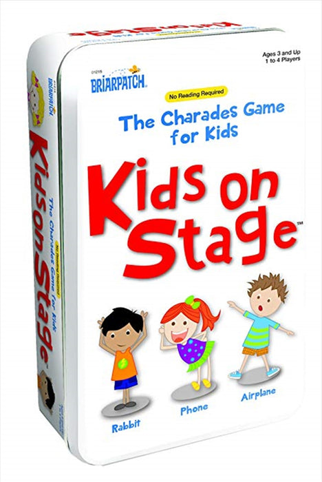 Charades Kids On Stage Tin  Game in a Collectible Tin NEW / Sealed NIB for Kids Ages 3 and Up