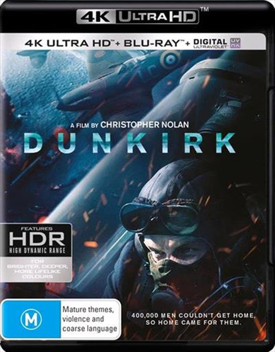 Dunkirk UHD Used Very Good 4K UHD Blu-ray With Blu-Ray, Ultimate Ed, 4K Master