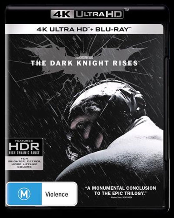 Dark Knight Rises UHD Used Very Good 4K UHD Blu-ray With Blu-Ray, Ultimate Ed, 4K Master