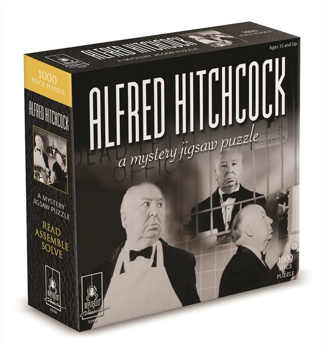Alfred Hitchcock With Book - 1000 Piece Puzzle Jigsaw Puzzle Kids Fun Adult Toy Gift 1000pc
