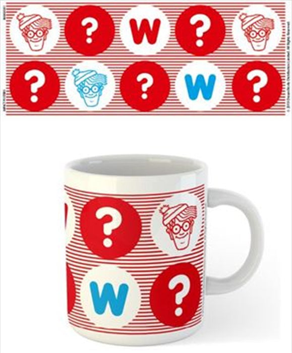 Where's Wally - Circles Tea and Coffee Mug Home Office Best Gift  Tea Cup Novelty Gift