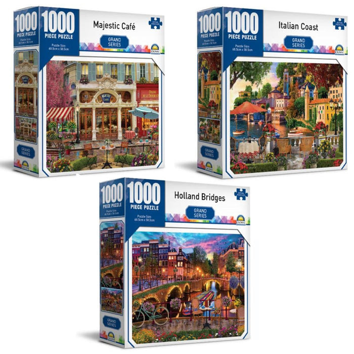 Grand Series - Crown 1000 Piece Puzzle Jigsaw Puzzle Kids Fun Adult Toy Gift 1000pc (SELECTED AT RANDOM)