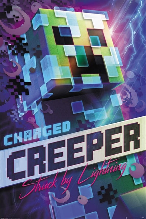 Minecraft Charged Creeper - Poster