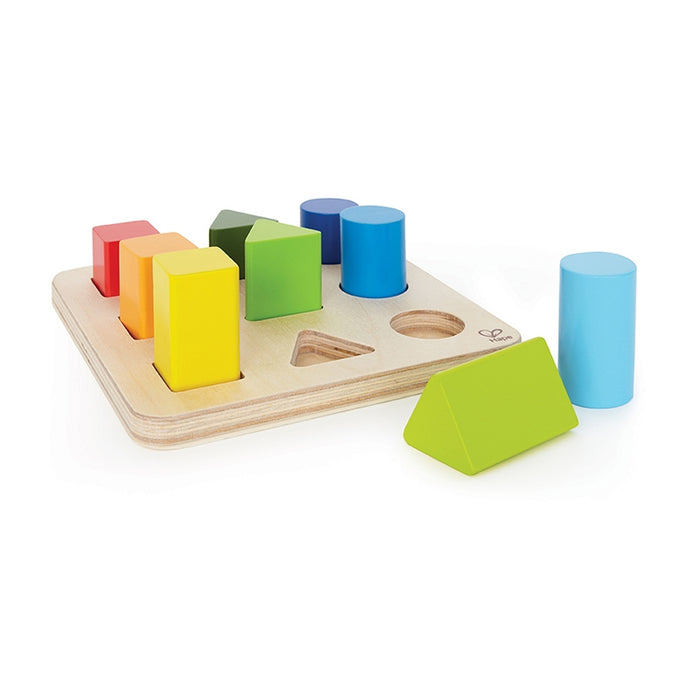 Colour And Shape Sorter Wooden Block Toys Matching Toys for Boys and Girls