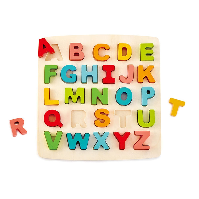 Chunky Alphabet Puzzle Educational Jigsaw Wooden Alphabet Puzzle A-Z 26 Letters Ages 3+