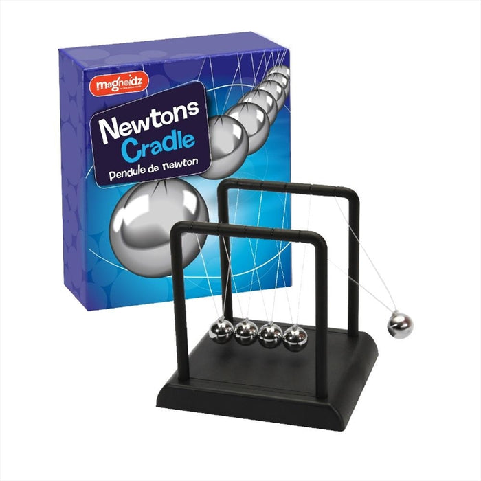 Magnoidz Newtons Cradle  Pendulum Bouncing Ball Adult Educational Toy Desk Decor
