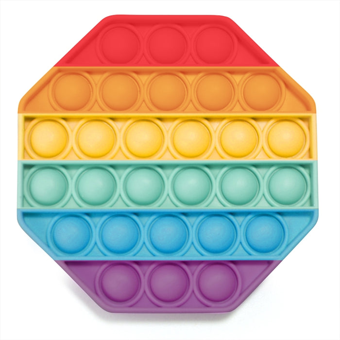 Rainbow Octagon Push And Pop Pop Its Fidget Toy Infinity Cube Push Bubble Stress Relief Kid Pop it