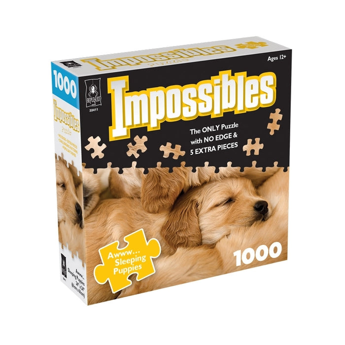Aww Sleeping Puppies 1000 Piece Puzzle Jigsaw Puzzle Impossibles Aww Sleeping Puppies 1000 Piece No Borders 5 Extra New