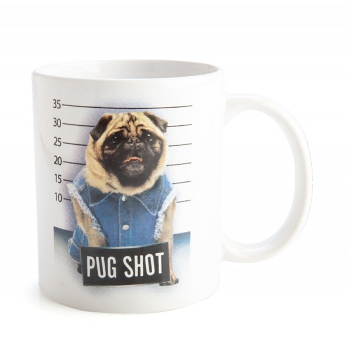 Pug Shot Mug Tea and Coffee Mug Home Office Best Gift  Tea Cup Novelty Gift