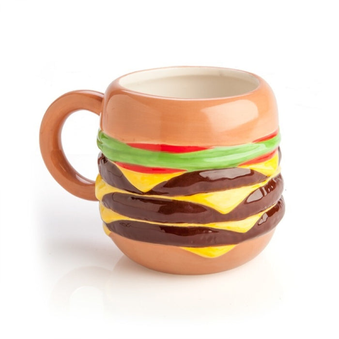 Burger Coffee Mug Tea and Coffee Mug Home Office Best Gift  Tea Cup Novelty Gift