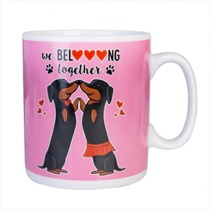 Dachshund Valentine Giant Mug Tea and Coffee Mug Home Office Best Gift  Tea Cup Novelty Gift