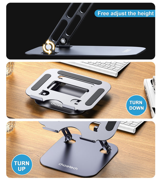 CHOETECH H061-GY Tablet Desktop Holder Standing Stand For7-13 Inch Laptop/Tablet