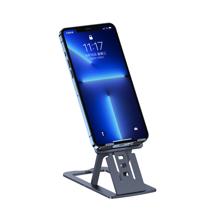 CHOETECH H064-GY Foldable Phone Holder Stand With A Charging Hole Adjustable Height For 4.7-7.9'' Devices