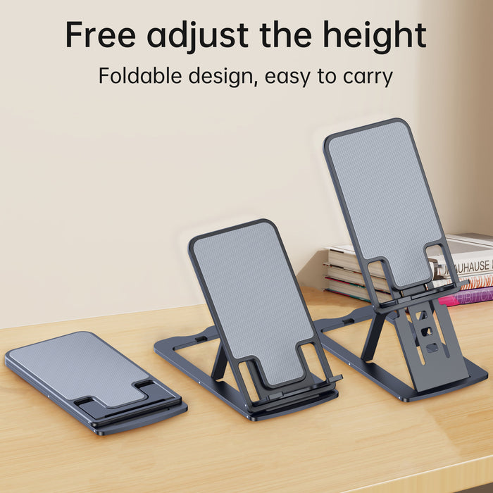 CHOETECH H064-GY Foldable Phone Holder Stand With A Charging Hole Adjustable Height For 4.7-7.9'' Devices