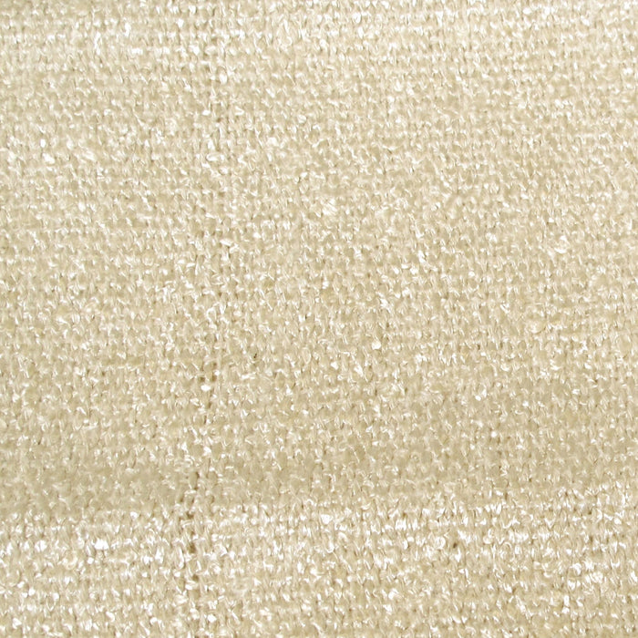 Polyester Chenille Cushion Cover Cream 40 x 40 cm Zip Closure Machine Washable