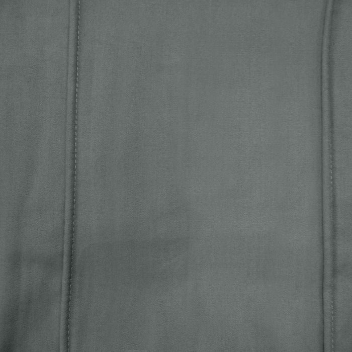 Brooklyn Charcoal Quilt Cover Set 250 Thread Count 100% Cotton 240 x 210 cm King