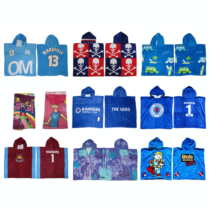 Kids Hooded Towel Marseille 13 Cotton 60x120 cm Machine Washable