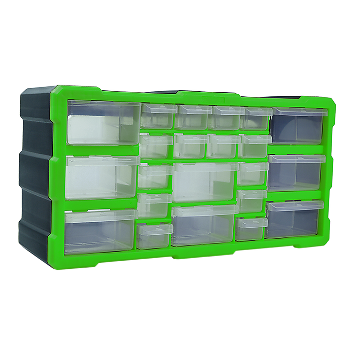 22 Multi Drawer Parts Storage Cabinet Unit Organiser Home Garage Tool Box