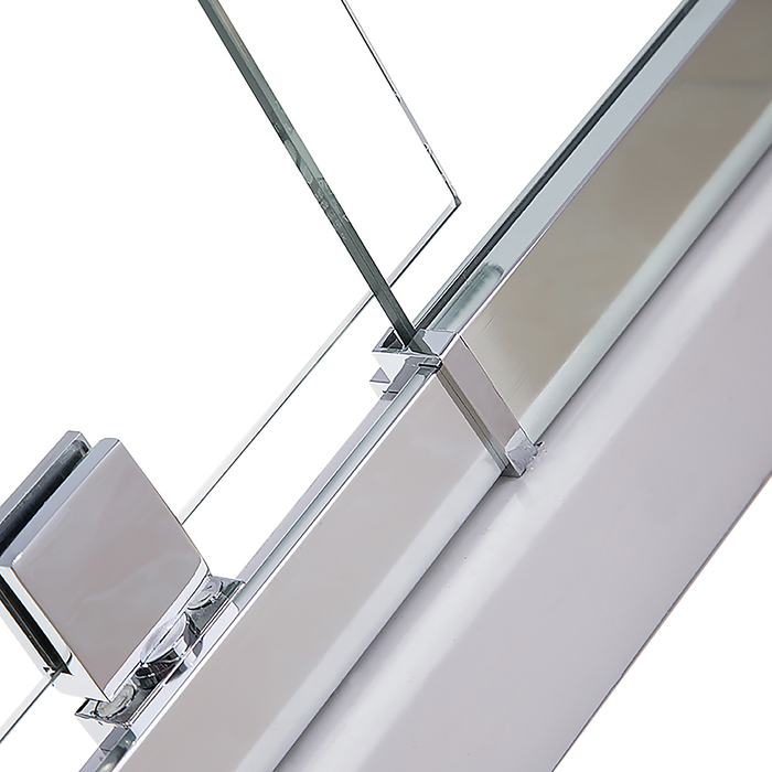 Adjustable Semi Frameless Shower Screen (82~90) x 195cm Australian Safety GlassHigh Quality