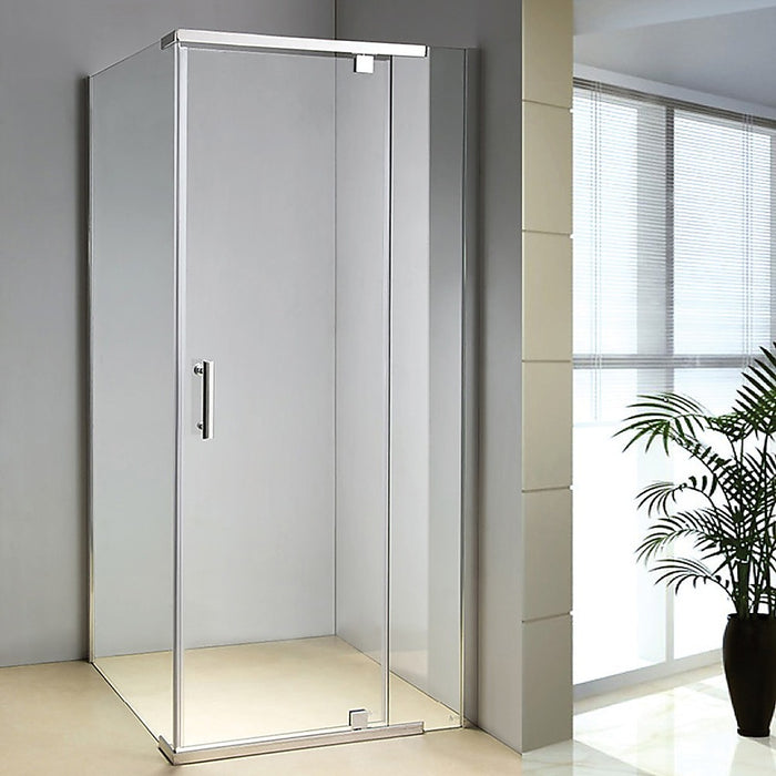 Shower Screen 1200x1000x1900mm Framed Safety Glass Pivot Door By Della FrancescaHigh Quality