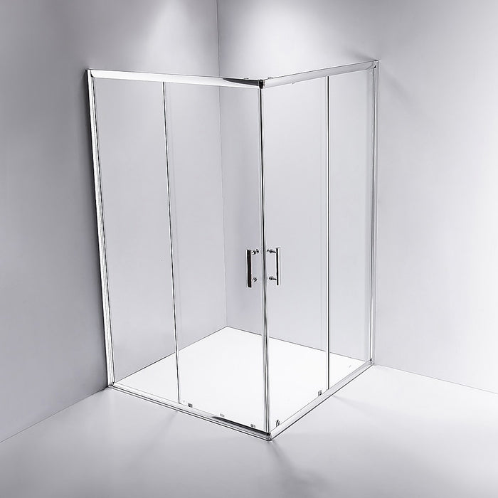 1200 x 900mm Sliding Door Nano Safety Glass Shower Screen By Della FrancescaHigh Quality