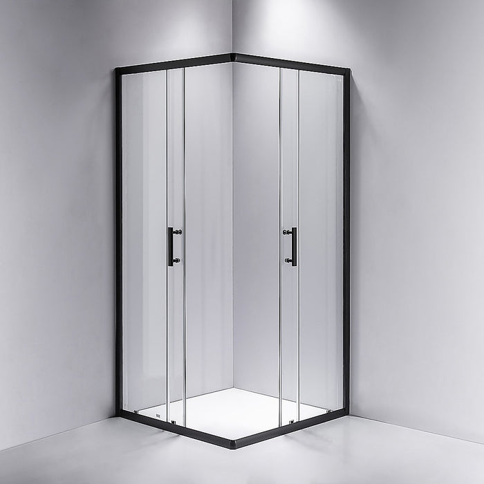 900 x 900mm Sliding Door Nano Safety Glass Shower Screen By Della FrancescaHigh Quality