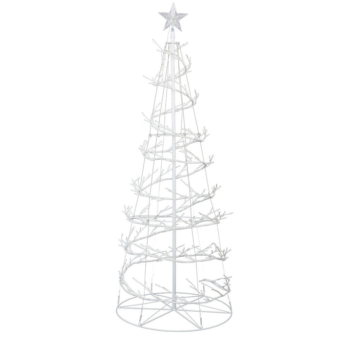 Jingle Jollys Christmas Tree 1.8M 6FT LED Xmas Decoration Cold White Lights