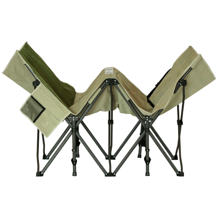 Hidden Wild XL Portable Folding Camp Bed Cot with Carry Bag Instant Open & Close