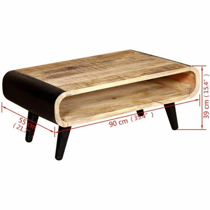 [MANGO TREES] "Oxley" Coffee Table 90cm Rough Finish Mango Wood